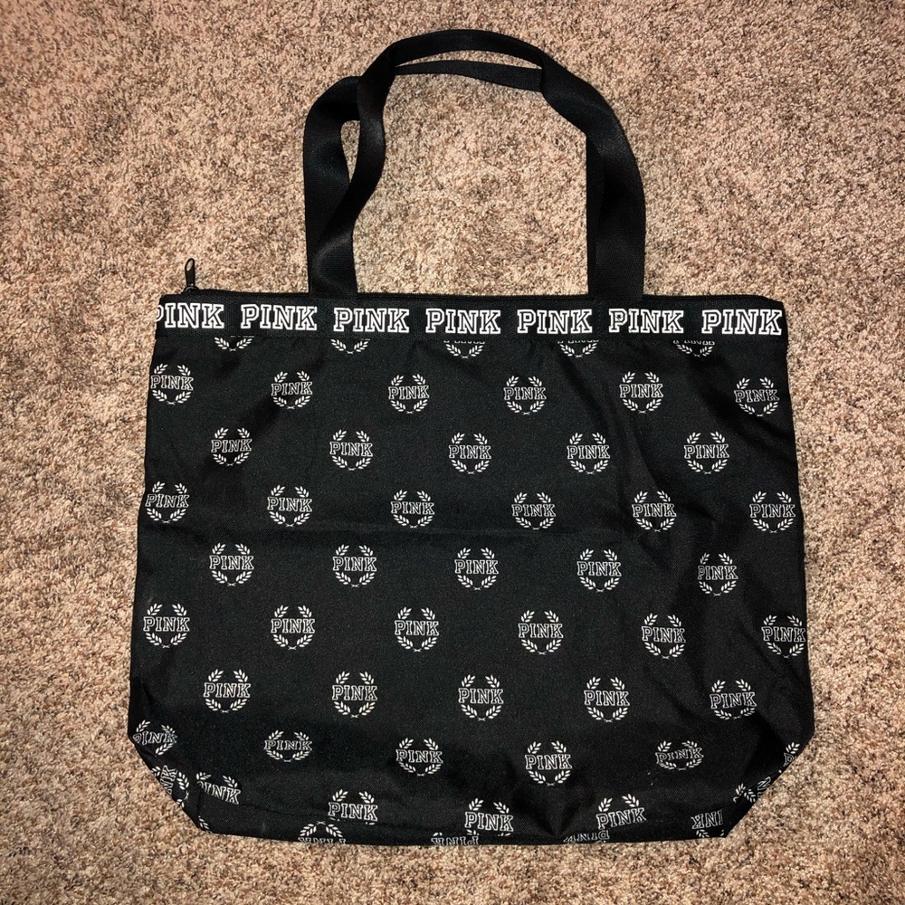 PINK Victoria Secret Black & White Tote Bag